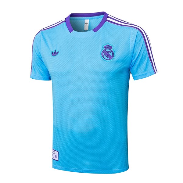Maillot Entrainement Real Madrid 2025-26 Bleu 4